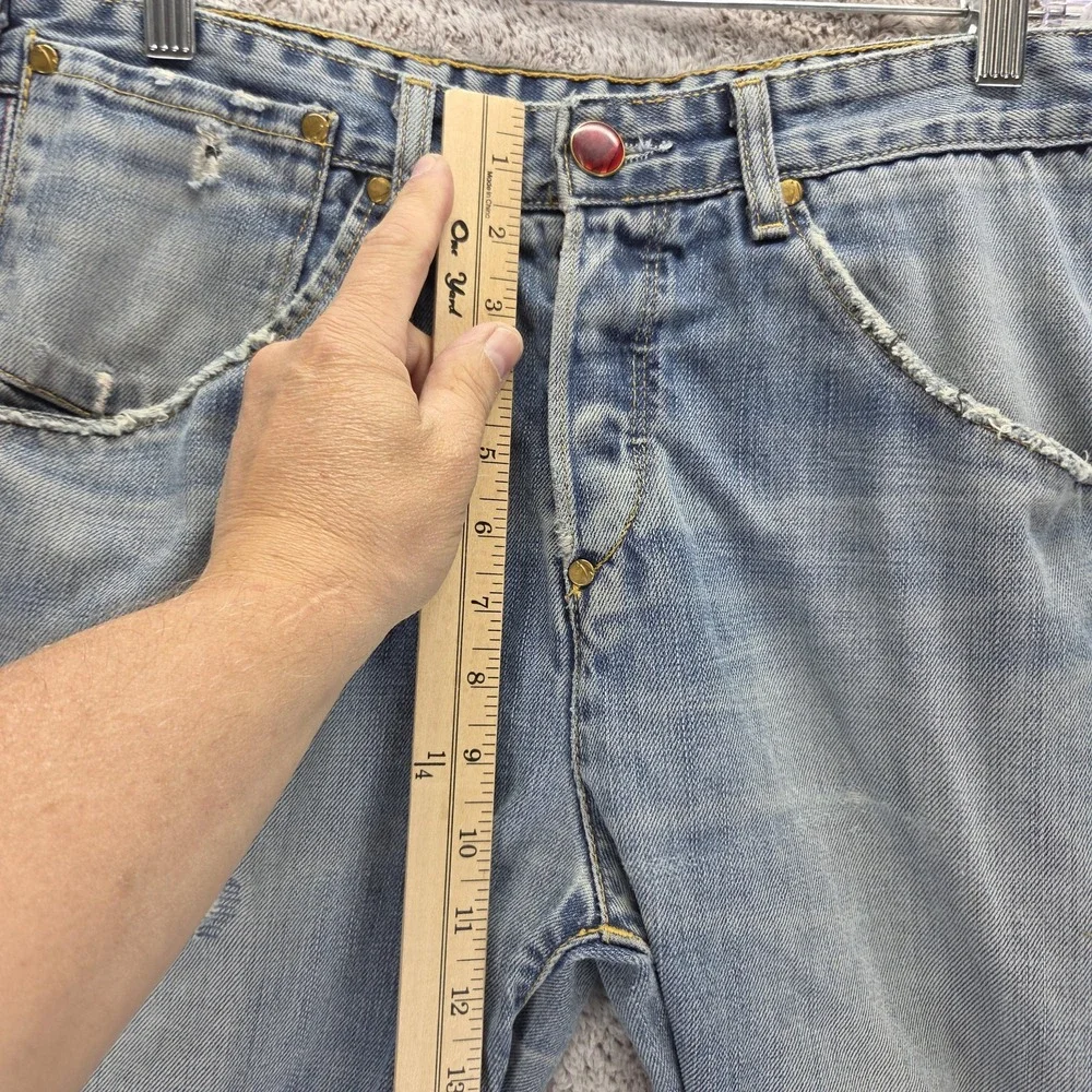 VTG Levis Engineered Jeans Mens Blue Twisted Buckle Back One Pocket Fits 30x30